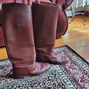 Vintage knee high brown riding boots size 7.5